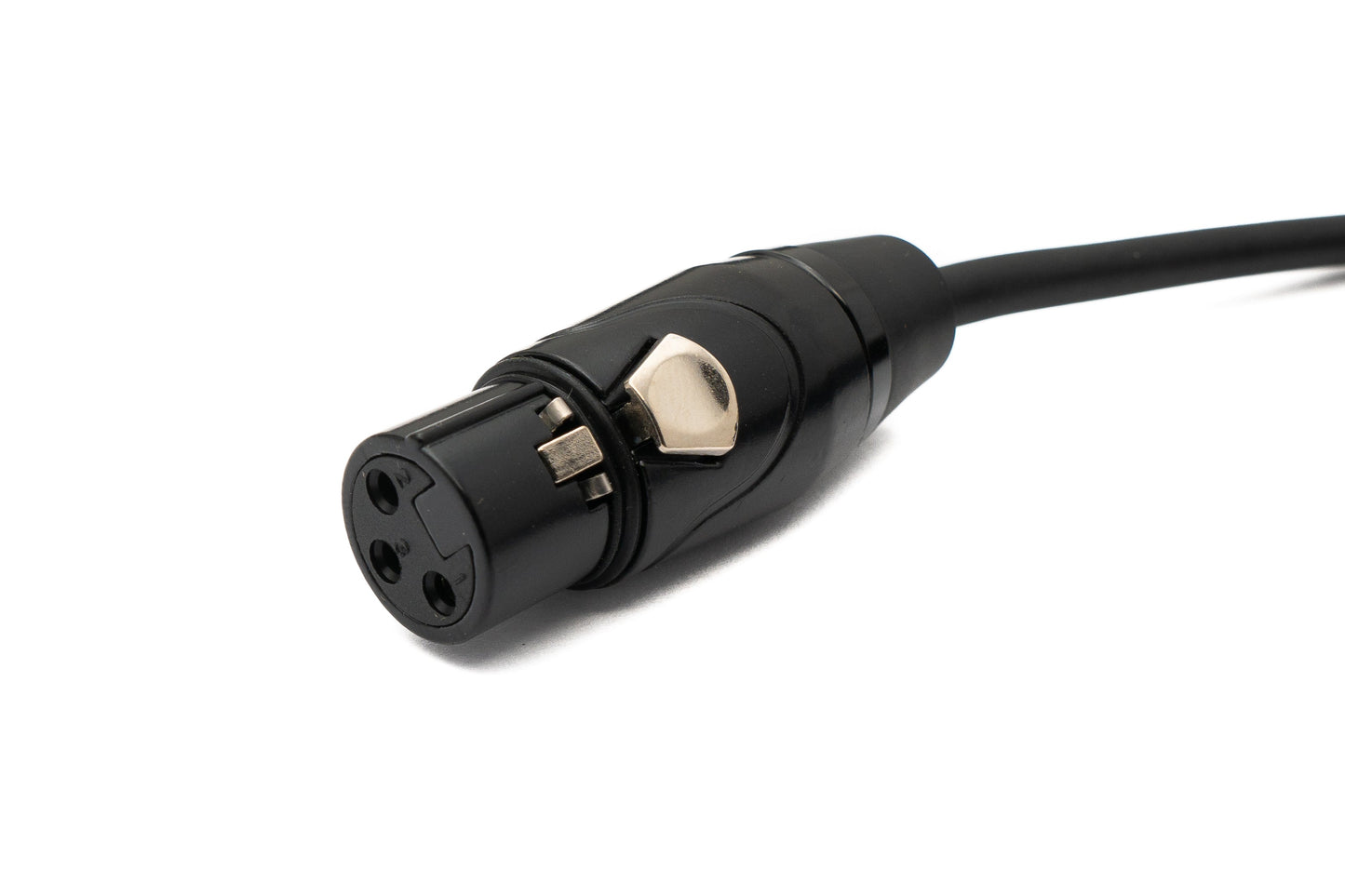 SYSTEM-S Audio Kabel 5 m 6.35 mm Klinke Stecker zu XLR 3 Pin Buchse in Schwarz