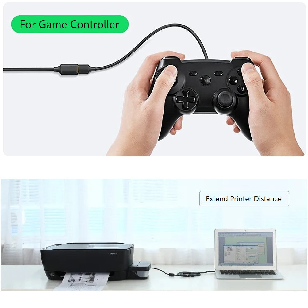 USB-A Male to USB-A Female Extension Cable USB 3.0 Gold Plated