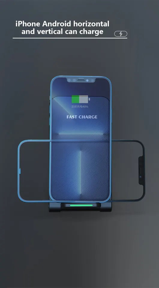 15W Wireless Charger Stand Foldable Qi Charger Inductive Charging Station