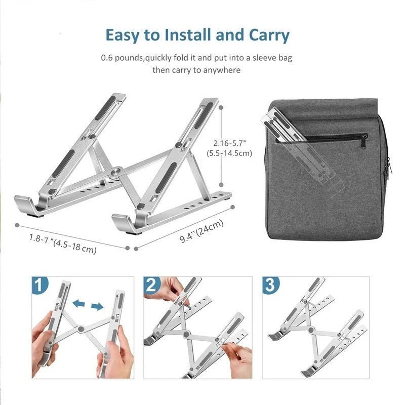 Laptop Stand Foldable Stand Notebook Stand Holder Angle Adjustable