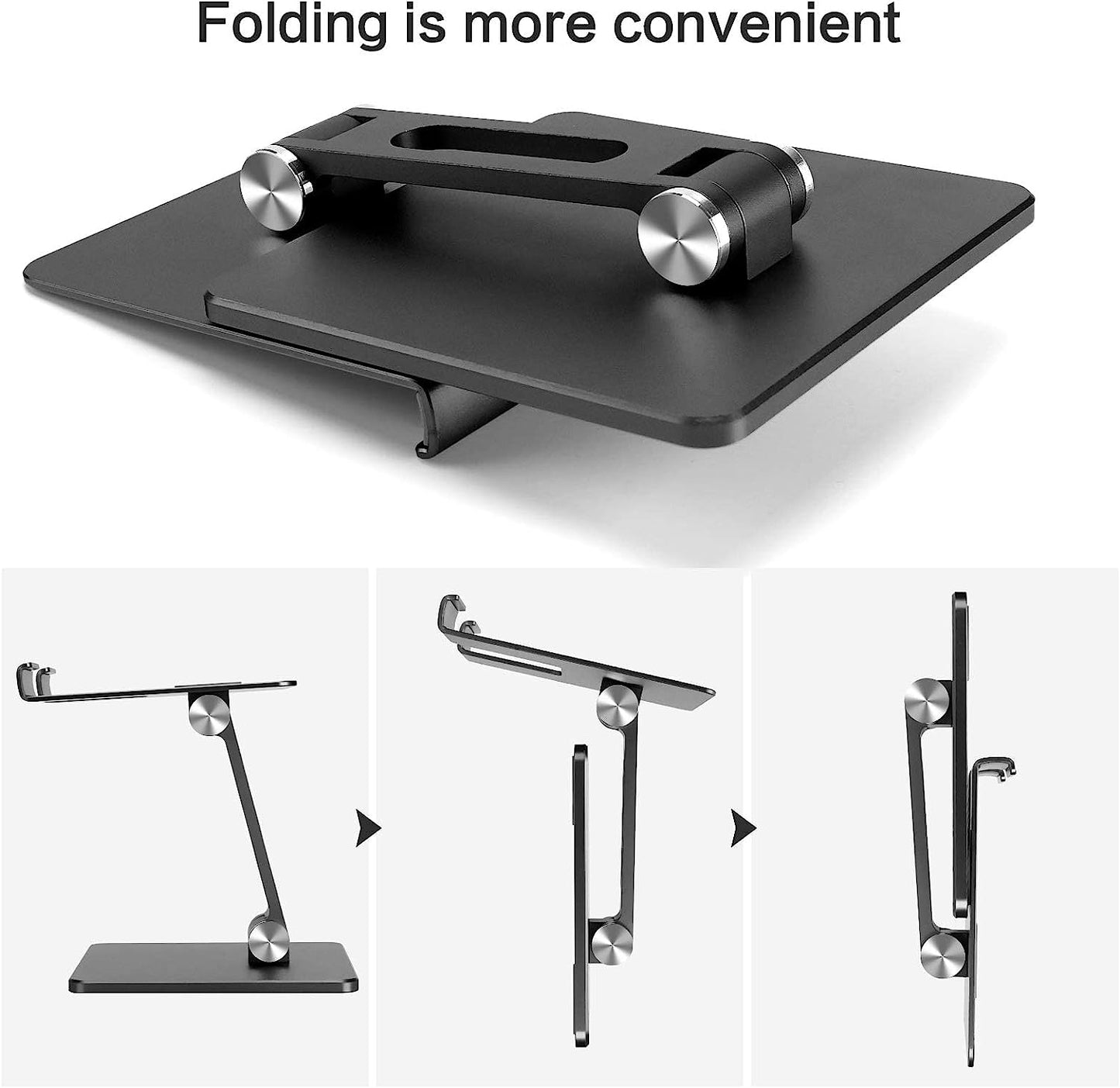 Tablet Stand Foldable Notebook Kindle Holder 4-15.6" Aluminium