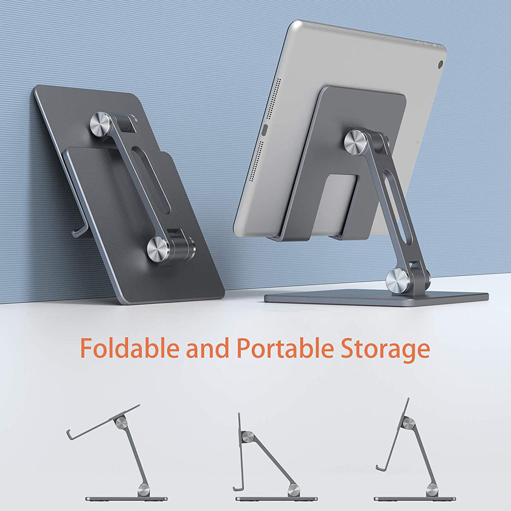 Tablet Stand Foldable Notebook Kindle Holder 4-15.6" Aluminium