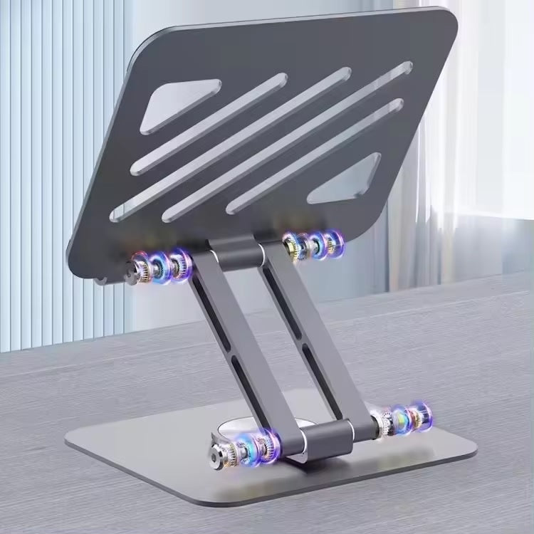 Tablet Stand Rotating Foldable Notebook Kindle Holder 4-12" Aluminium