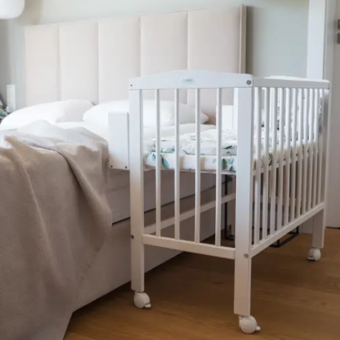 Babybett Beistellbett Babywiege - 2 in 1 mit Matratze