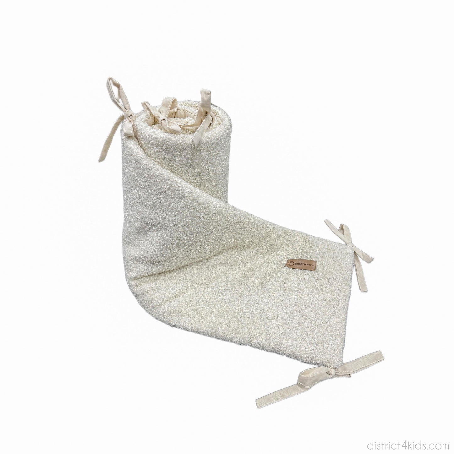 Bettumrandung Teddy Bouclé – Weiche Premium Umrandung für Baby- & Beistellbetten
