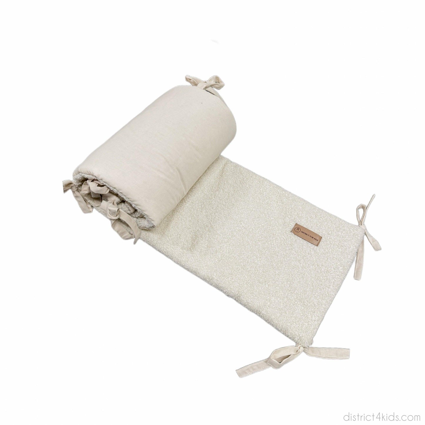 Bettumrandung Teddy Bouclé – Weiche Premium Umrandung für Baby- & Beistellbetten