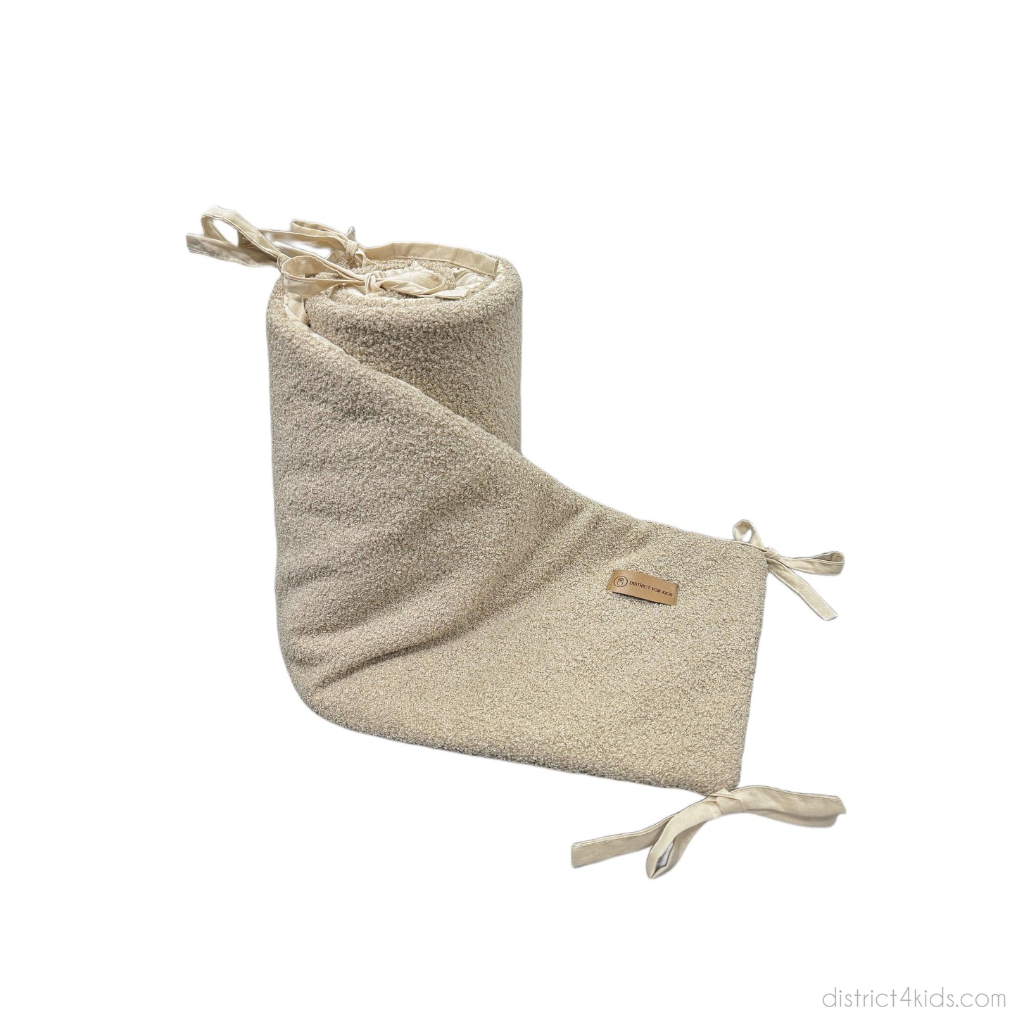 Bettumrandung Teddy Bouclé – Weiche Premium Umrandung für Baby- & Beistellbetten