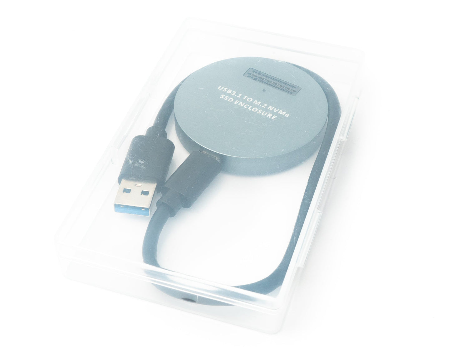 SYSTEM-S NVME Adapter M-key M.2 NGFF Buchse zu USB 3.0 Typ A SSD Kabel in Schwarz