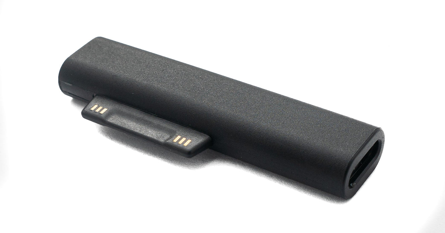 SYSTEM-S USB 3.1 Charging Adapter Type C Connector for Microsoft Surface Magnetic LED Black
