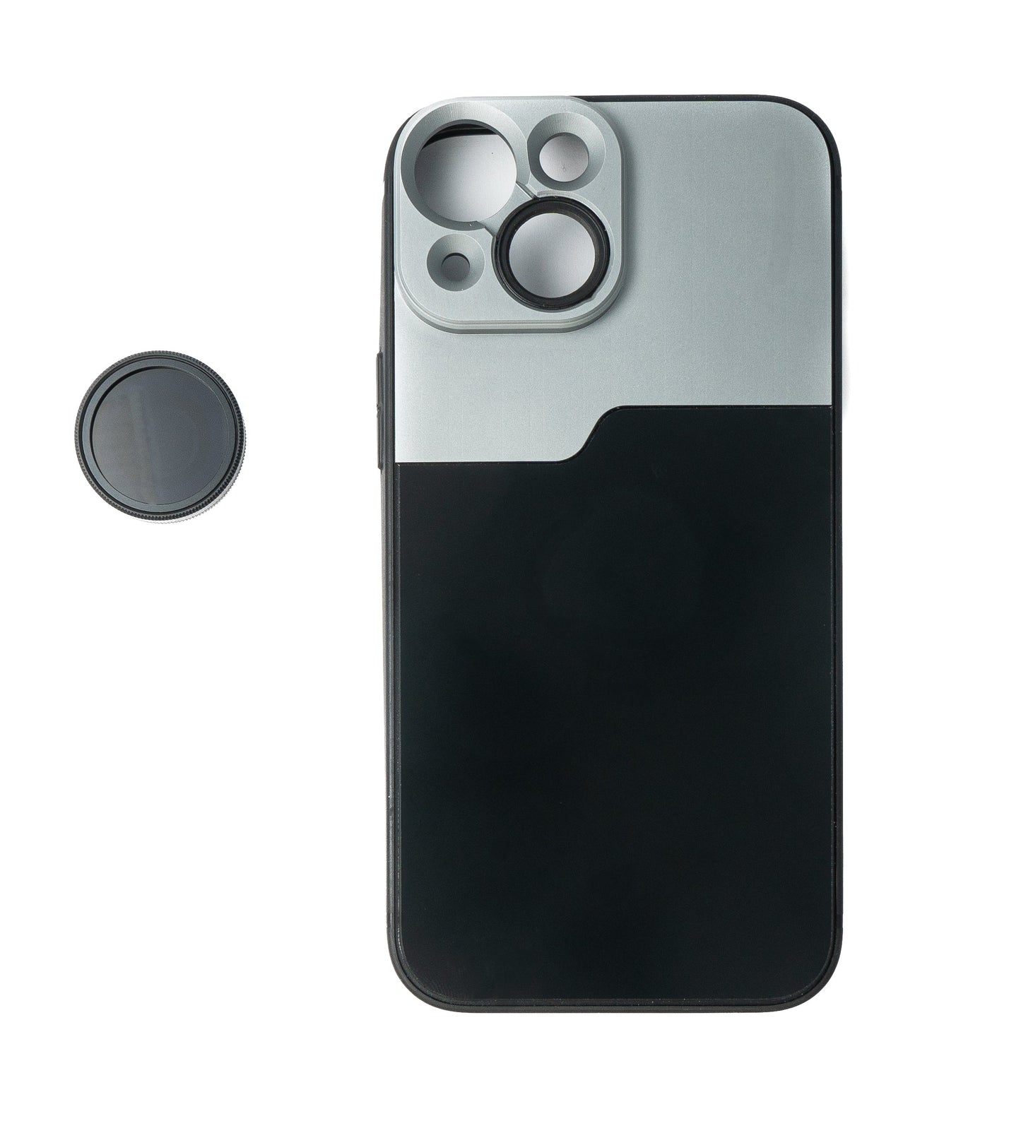 SYSTEM-S CPL Filter Circular Polarizer Lens with Case in Black for iPhone 13 Mini