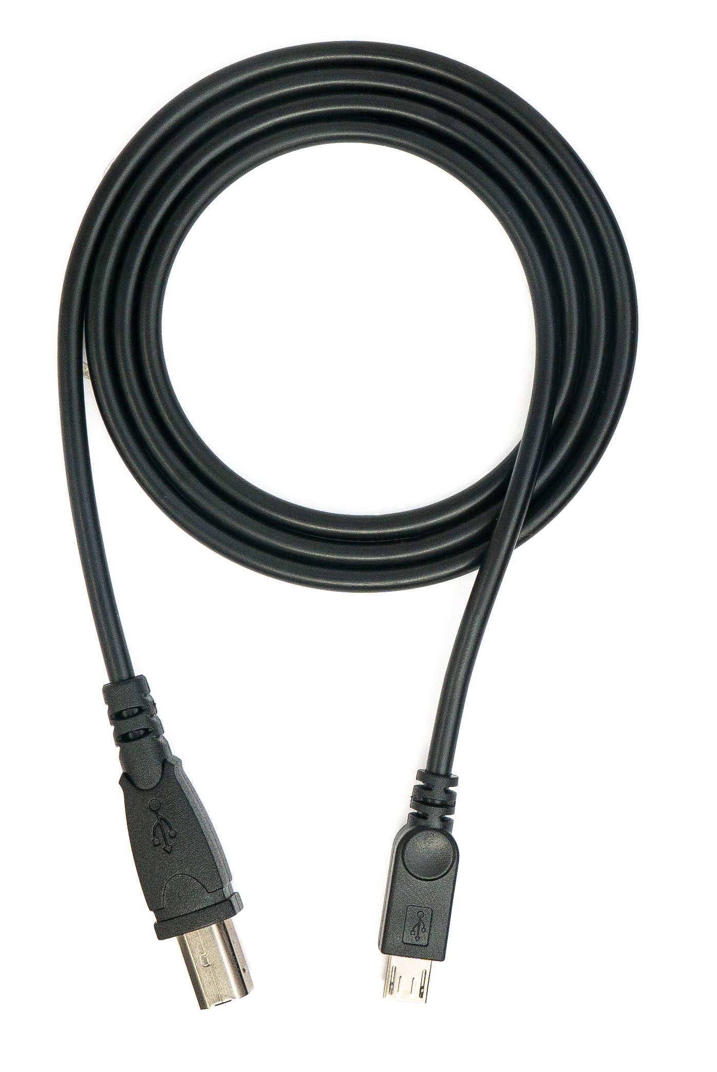 SYSTEM-S USB 2.0 Kabel 100 cm Typ B Stecker zu Micro B Stecker in Schwarz