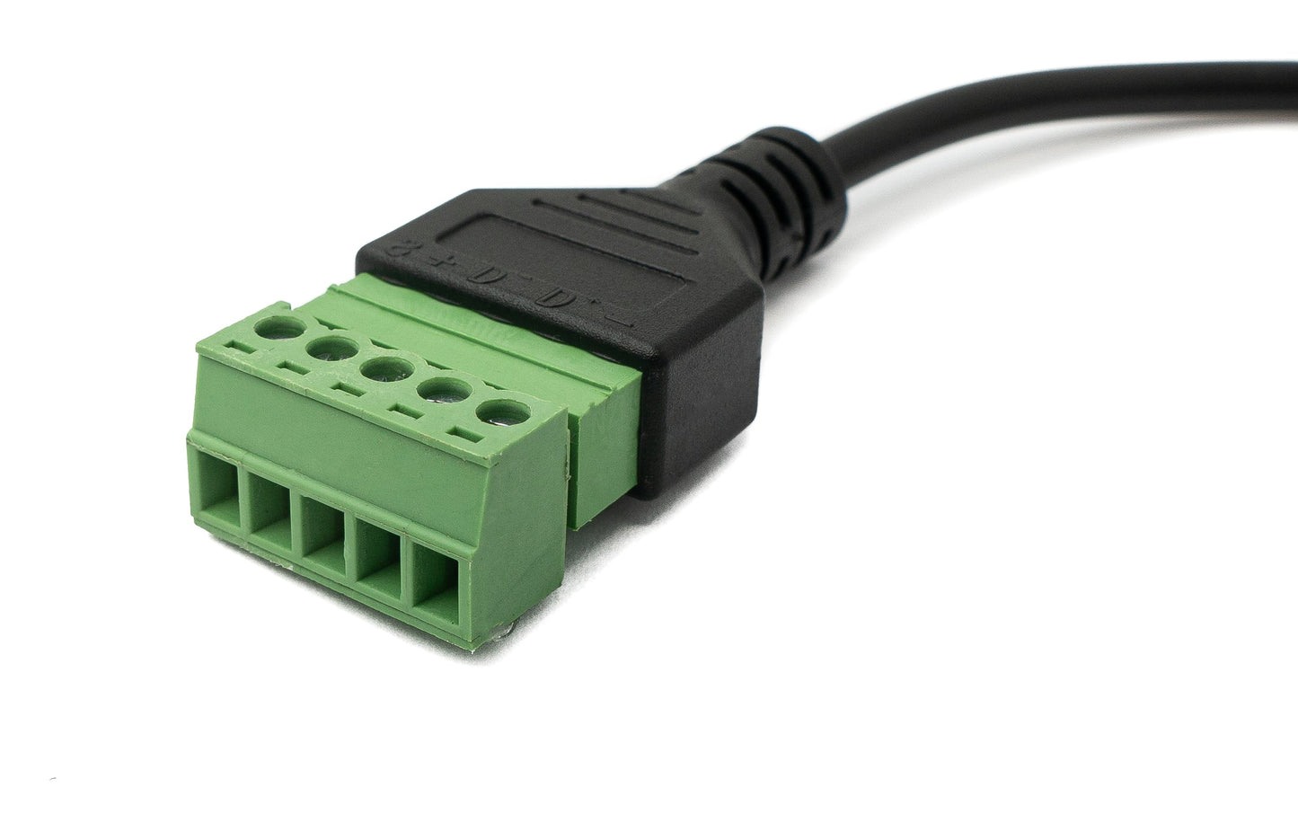 SYSTEM-S USB 2.0 Kabel 30cm Typ B Stecker zu 5 polig Leiterplattenstecker Schwarz