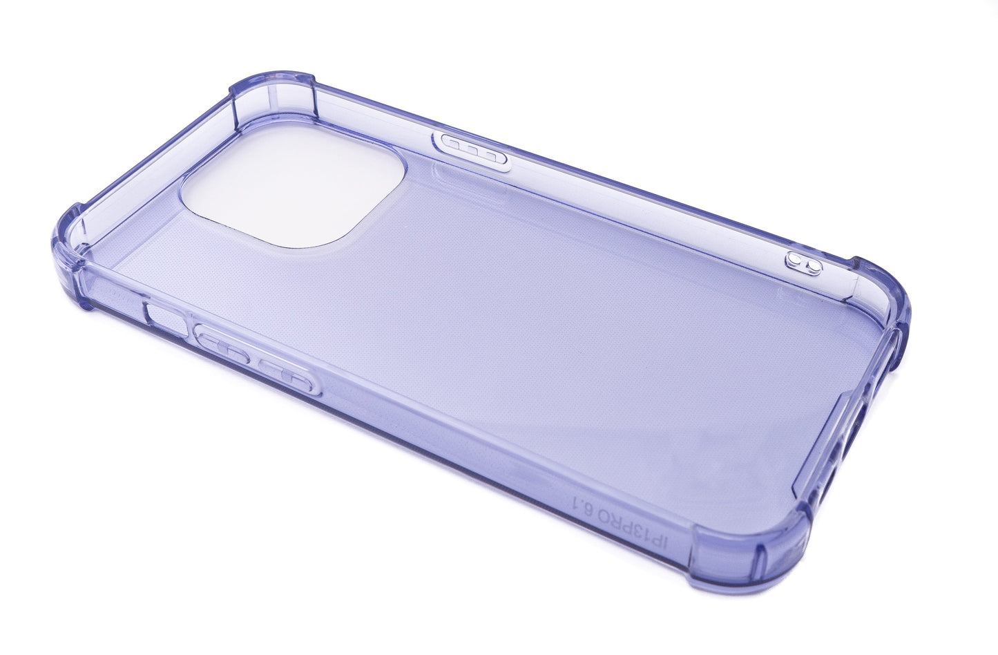 SYSTEM-S protective silicone case in purple transparent case for iPhone 13 Pro