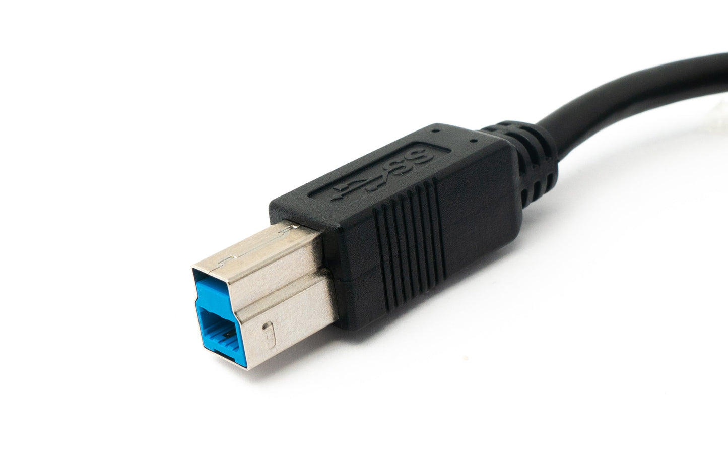SYSTEM-S USB 3.0 Kabel 150 cm Typ B Stecker zu A Stecker in Schwarz