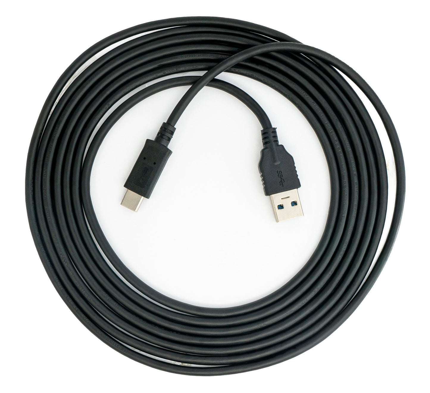 SYSTEM-S USB 3.1 Kabel 300 cm Typ C Stecker zu 3.0 Typ A Stecker in Schwarz