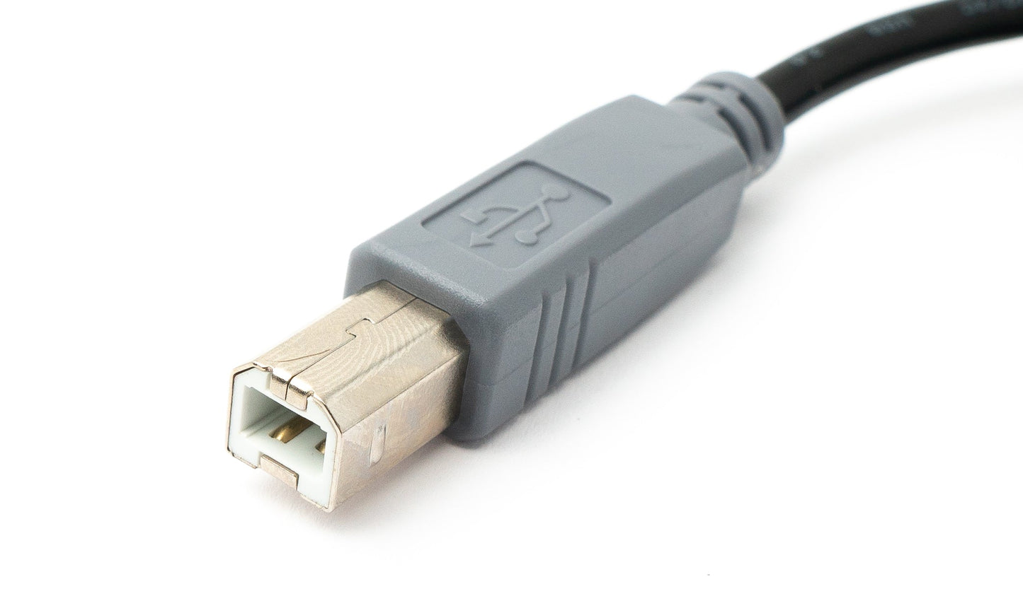 SYSTEM-S USB 3.1 cable 100 cm Type C male to 2.0 Type B male in black
