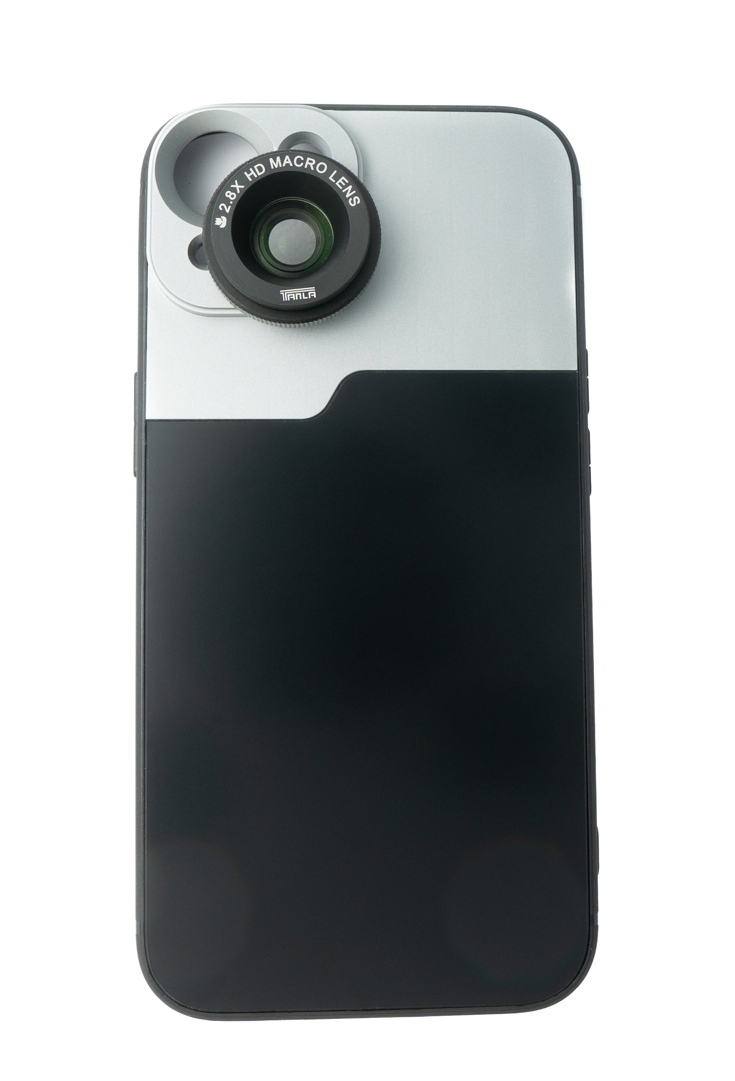 SYSTEM-S Macro Lens 2.8x HD Filter with Case in Black for iPhone 13