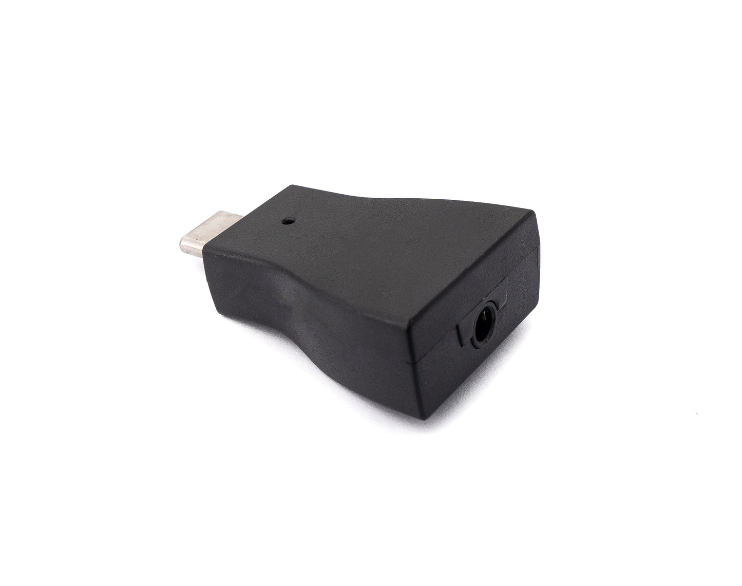 SYSTEM-S Audio USB Adapter 3,5 mm Klinke Buchse zu 3.1 Typ C Stecker AUX Kabel in Schwarz
