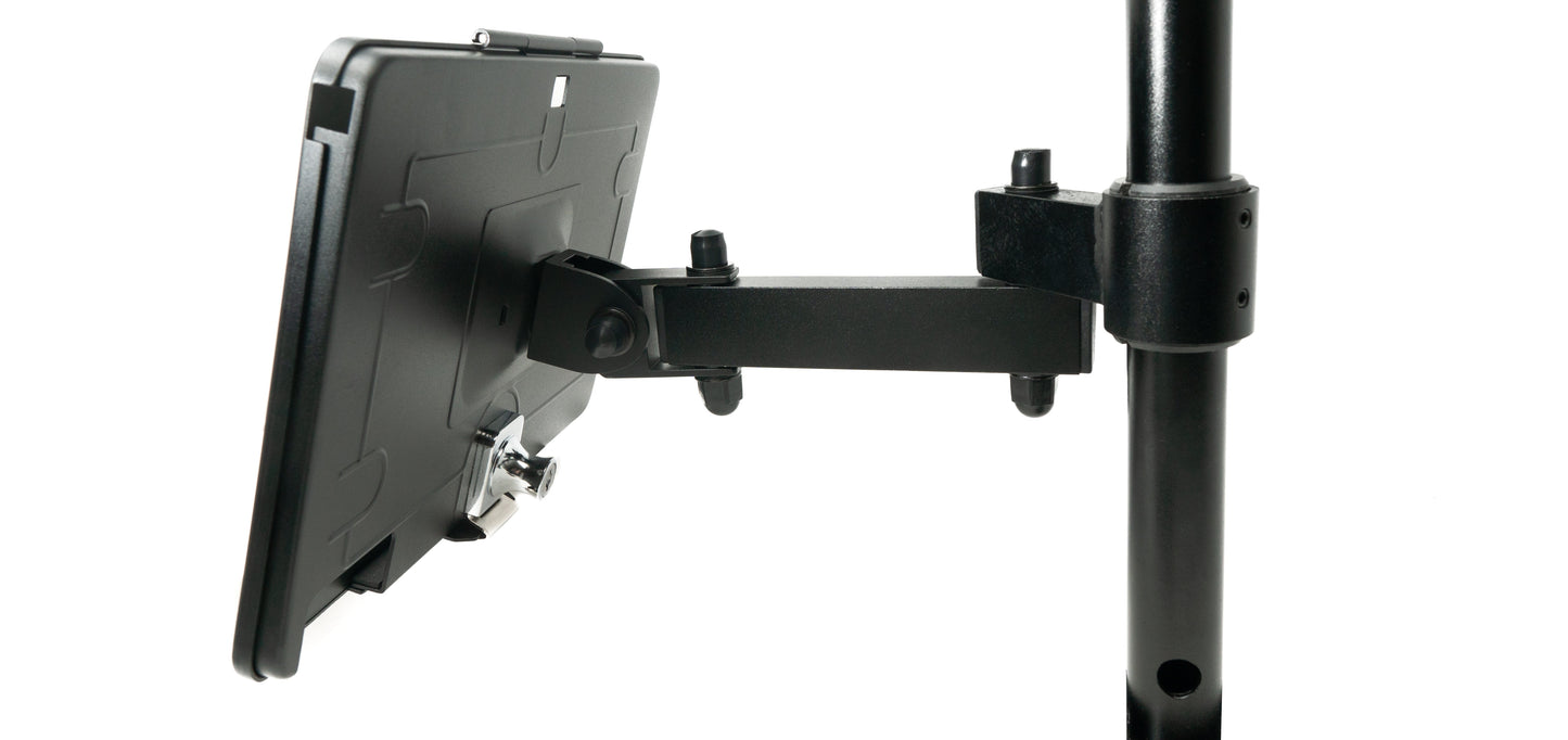 SYSTEM-S Tischständer Dual 360° Halterung abschließbar für iPad Pro 12.9" 2018 2020 2021