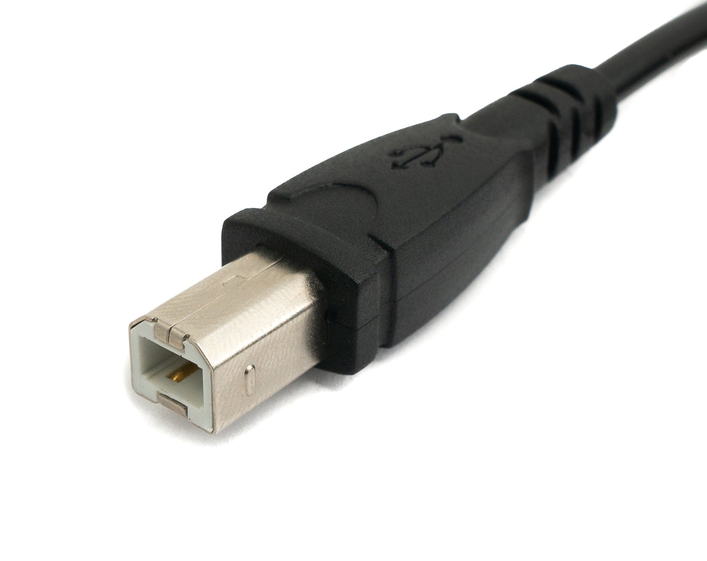 SYSTEM-S USB 2.0 Kabel 100 cm Typ B Stecker zu Micro B Stecker in Schwarz