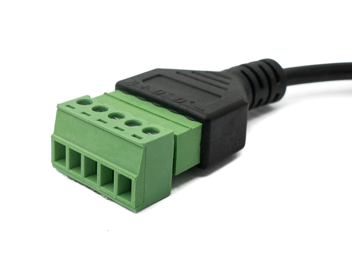 SYSTEM-S USB 2.0 Kabel 30 cm Typ B Buchse zu 5 polig Leiterplattenstecker Schwarz