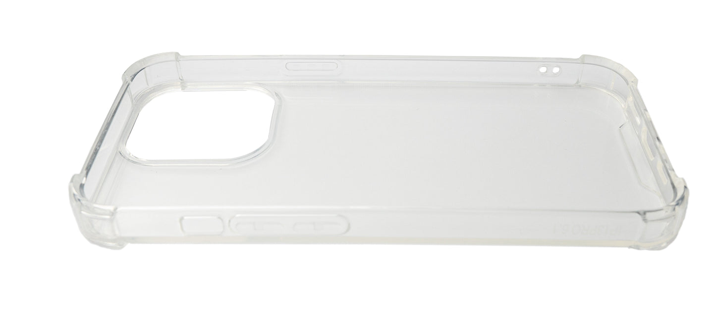 SYSTEM-S Schutzhülle aus Silikon in Weiß Transparent Hülle für iPhone 13 Pro Max