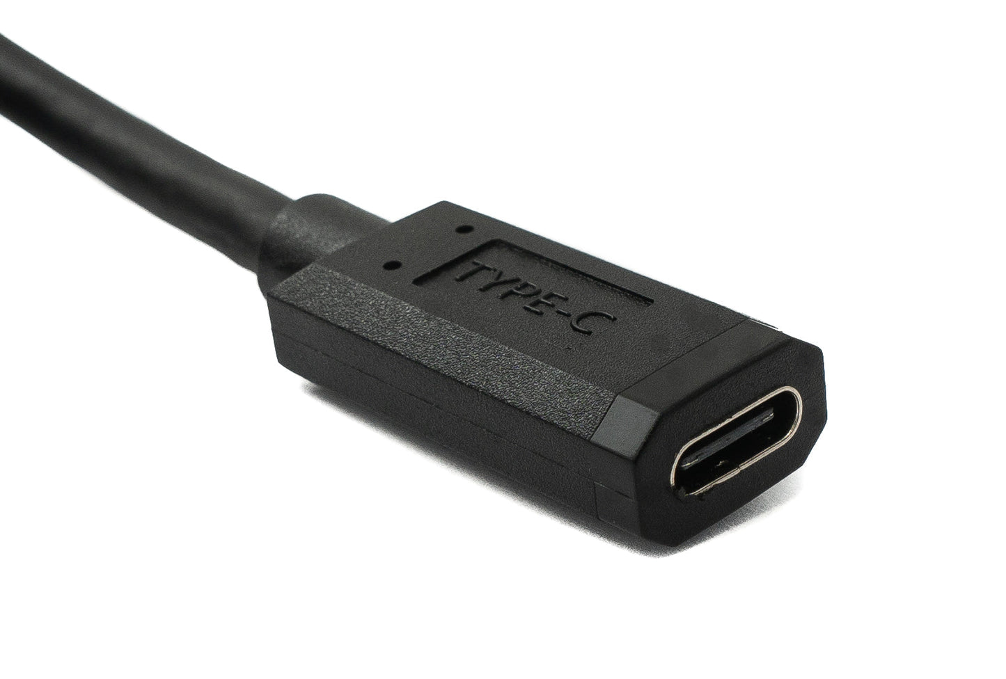 SYSTEM-S USB 3.1 U Turn 1,8 m Kabel Typ C Stecker zu Buchse 360° Winkel in Schwarz