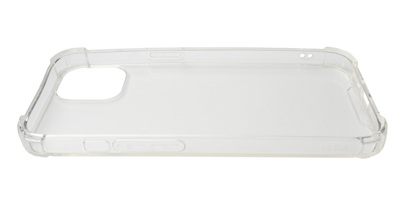 SYSTEM-S Schutzhülle aus Silikon in Weiß Transparent Hülle für iPhone 13