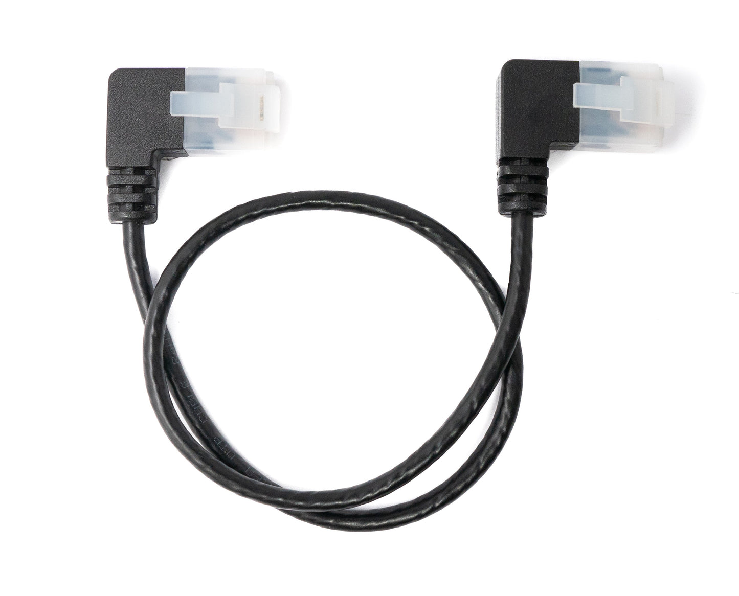 SYSTEM-S LAN Kabel 25 cm RJ45 8P8C STP Cat6 Stecker zu Stecker Winkel Schwarz