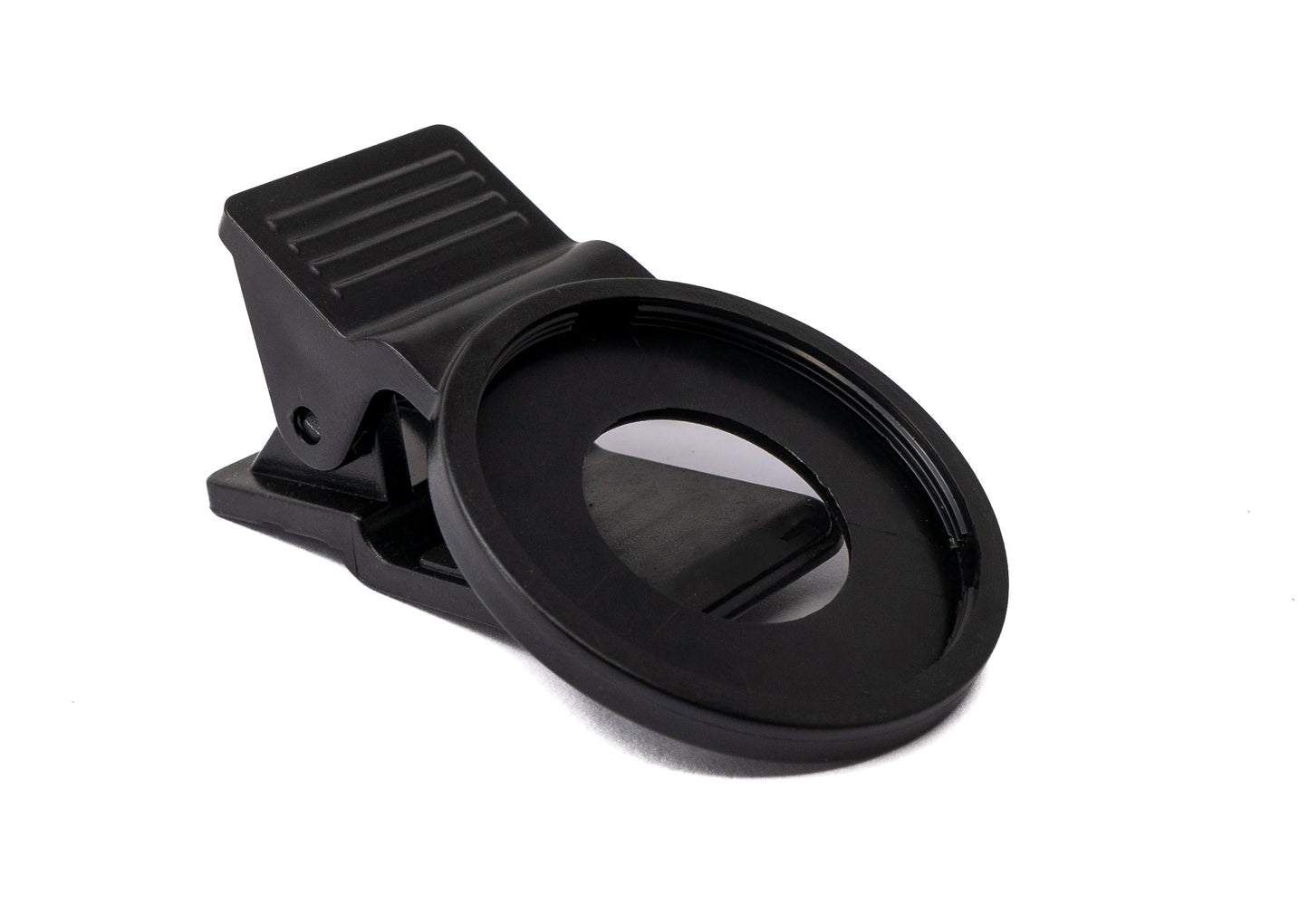 SYSTEM-S Farbfilter Blau 37 mm Linse Farbe mit Clip für Smartphones in Schwarz