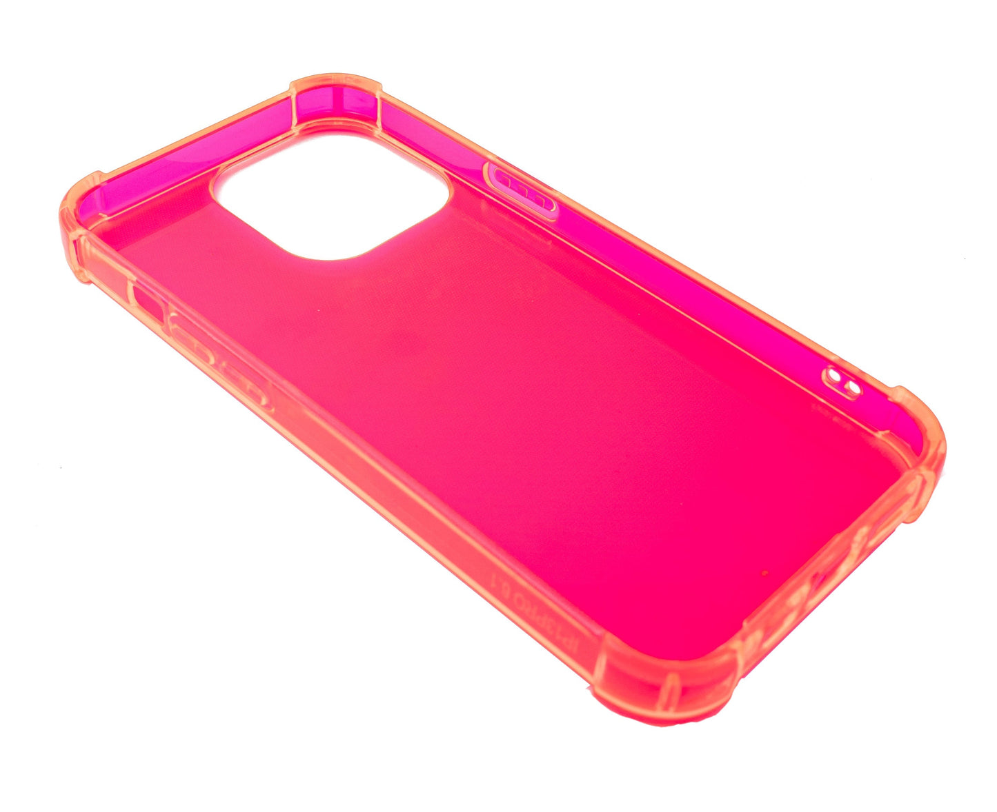 SYSTEM-S Pink Transparent Silicone Case for iPhone 13 Pro