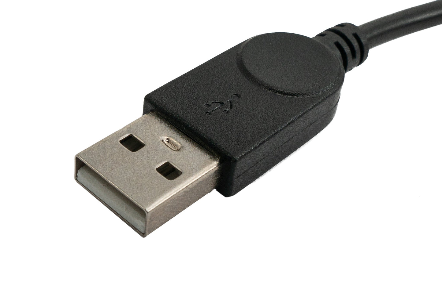SYSTEM-S USB 2.0 Kabel 100 cm Typ B Stecker zu A Stecker Winkel in Schwarz