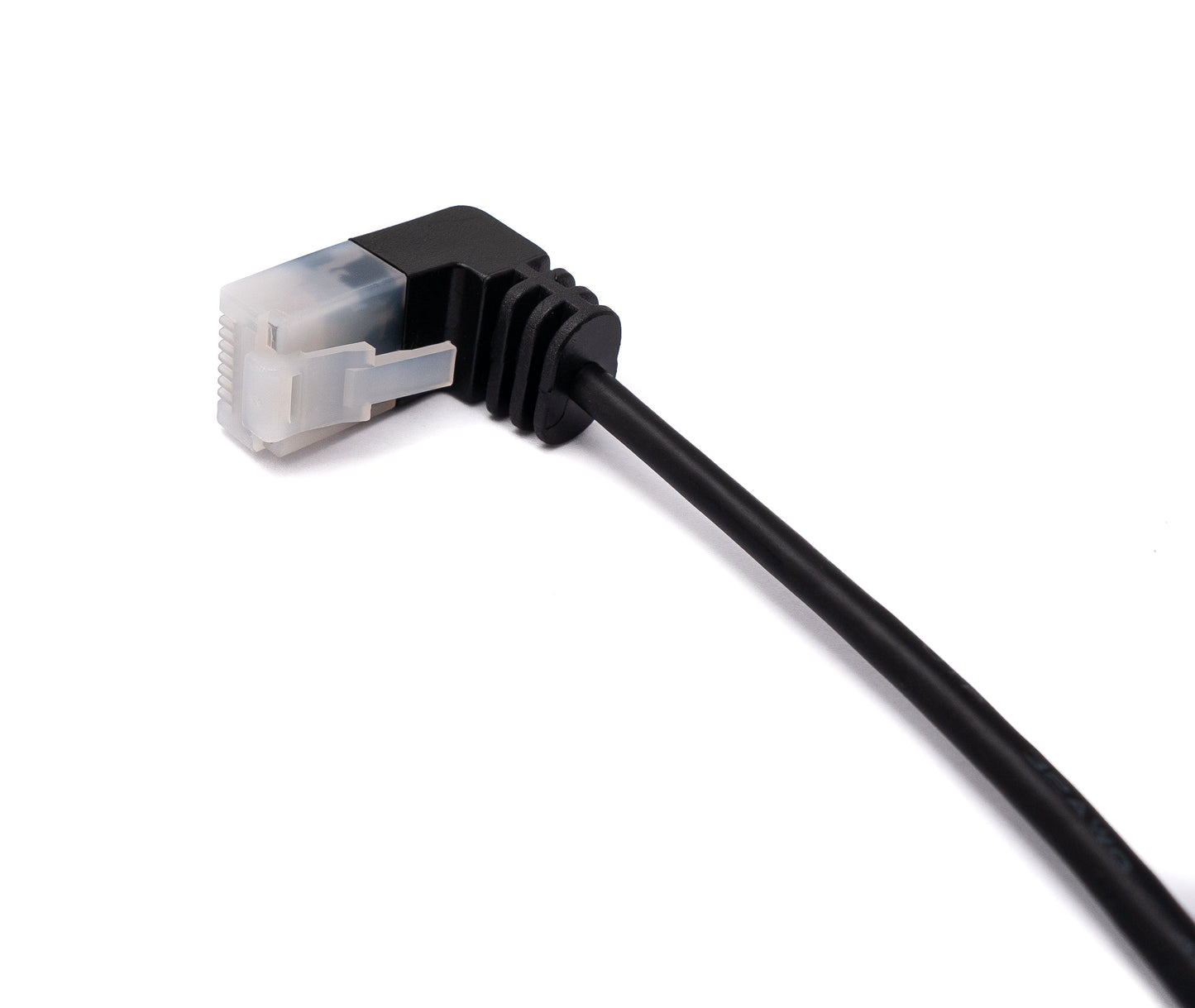 SYSTEM-S LAN Kabel 25 cm RJ45 8P8C STP Cat6 Stecker zu Stecker Winkel Schwarz