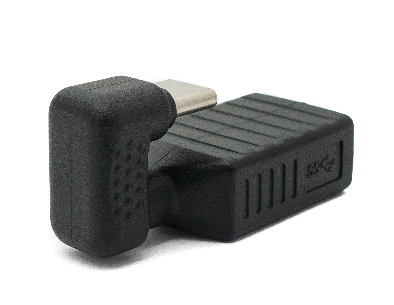 SYSTEM-S USB 3.1 U Turn 180° Adapter Type C Male to 3.0 Type A Female Cable in Black