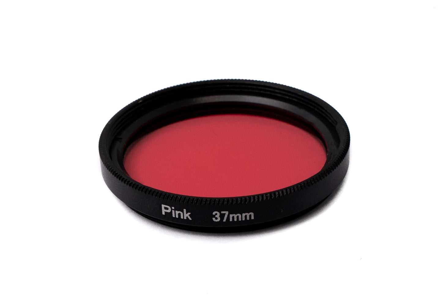 SYSTEM-S Farbfilter Pink 37 mm Linse Farbe mit Clip für Smartphones in Schwarz