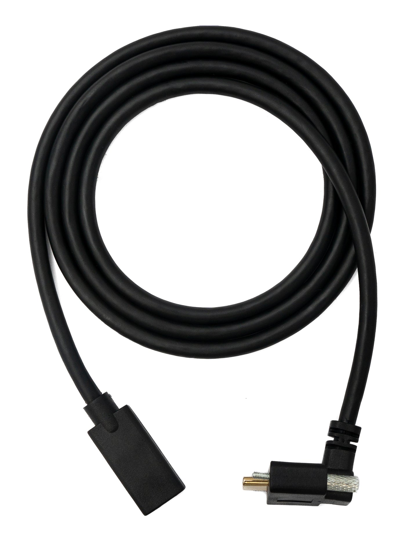 SYSTEM-S USB 3.1 Gen 2 100W Kabel 100 cm Typ C Stecker zu Buchse Schraube Winkel