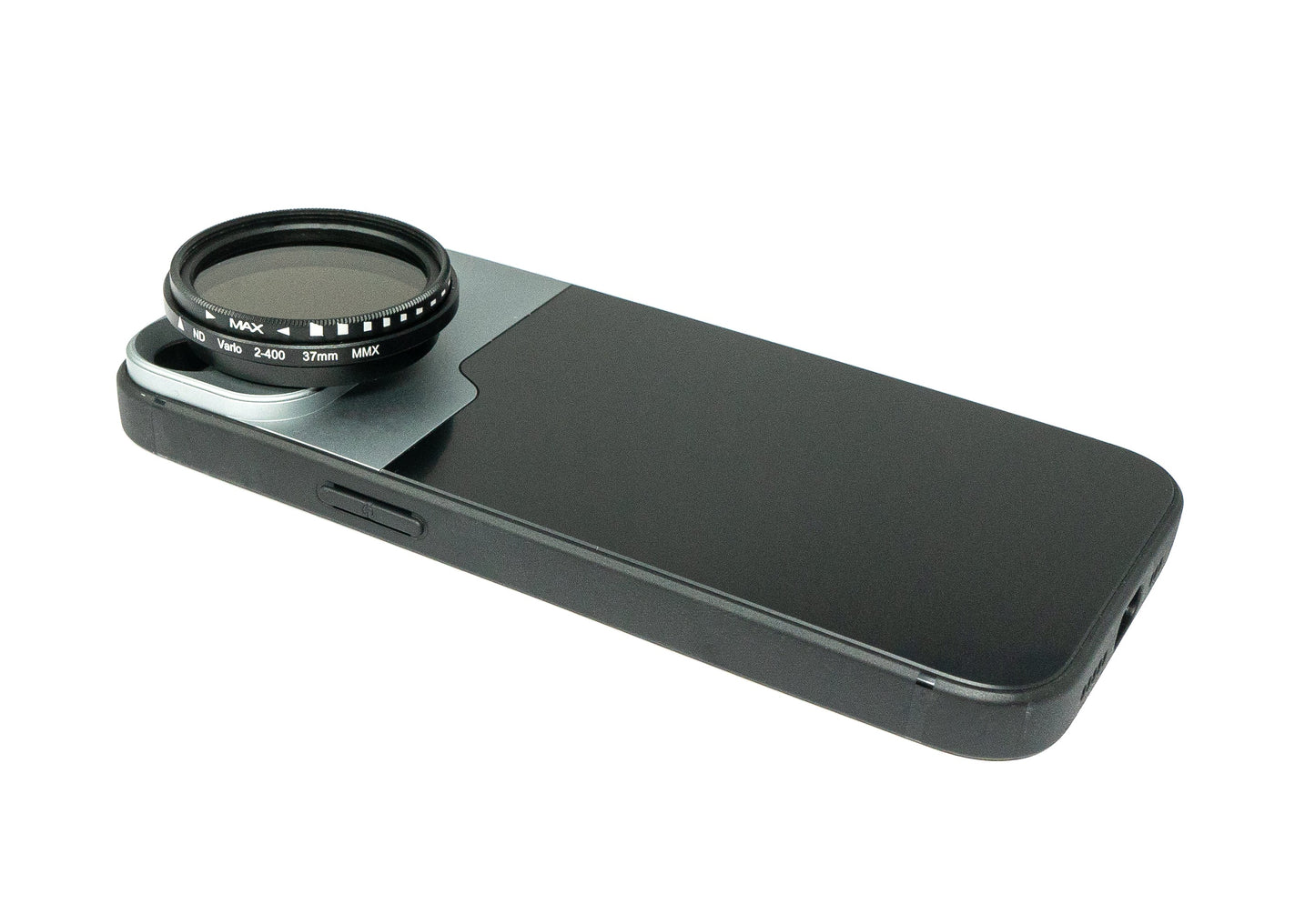 SYSTEM-S ND Vario Filter 37 mm 2 to 4000 Neutral Density with Case for iPhone 13
