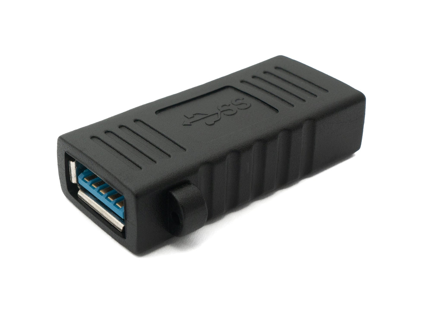 SYSTEM-S USB 3.0 Adapter Typ A Buchse zu Buchse Kabel in Schwarz