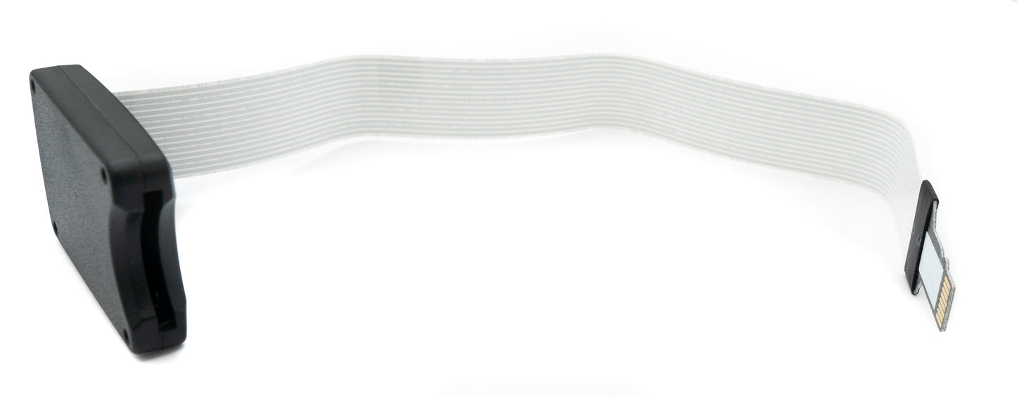SYSTEM-S SD Karte 25 cm Kabel Micro SD Stecker zu Standard Buchse Verlängerung Adapter