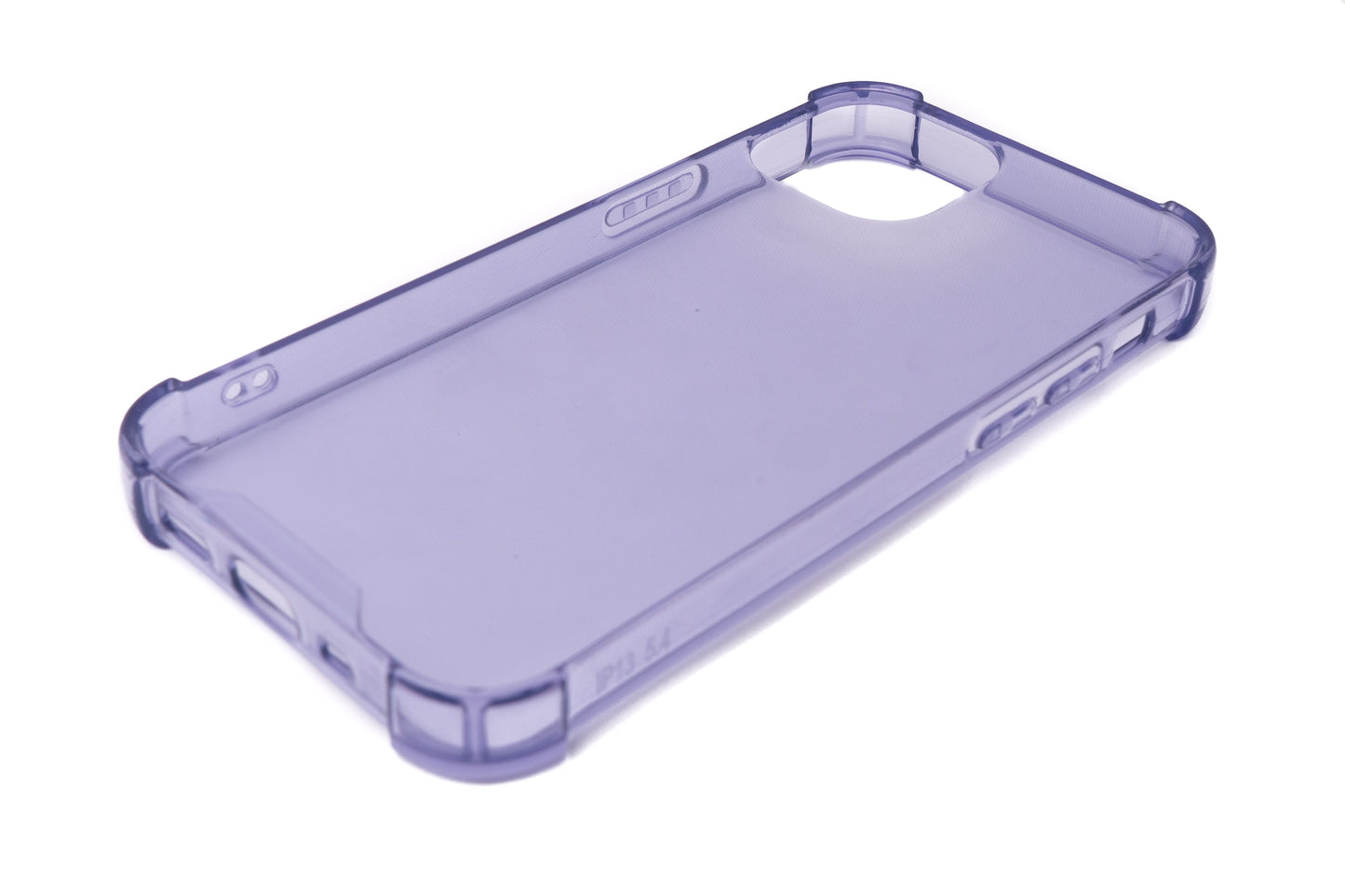 SYSTEM-S Schutzhülle aus Silikon in Lila Transparent Hülle für iPhone 13 Mini