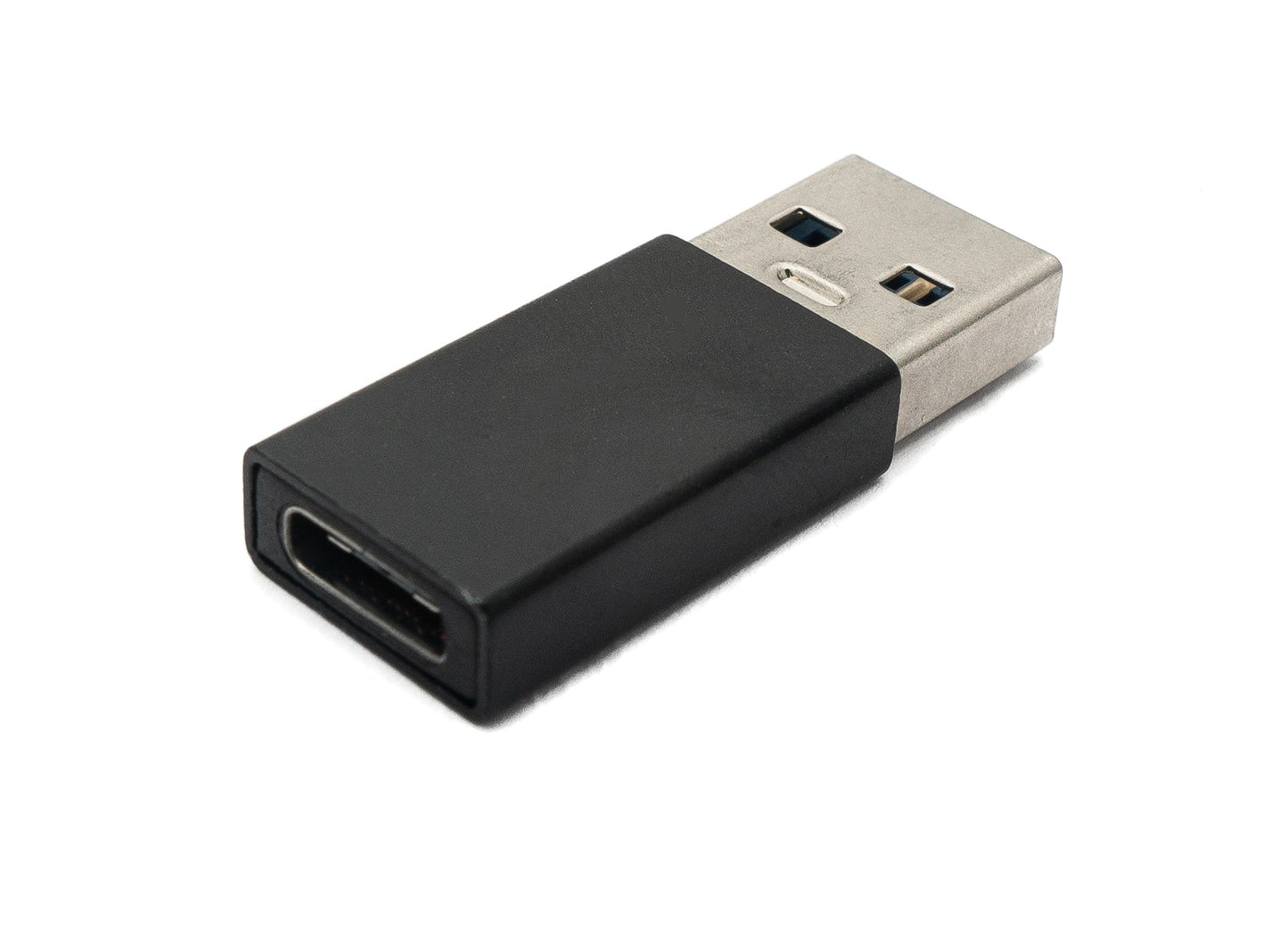 SYSTEM-S USB 3.1 Adapter Typ C Buchse zu 3.0 Typ A Stecker Kabel in Schwarz