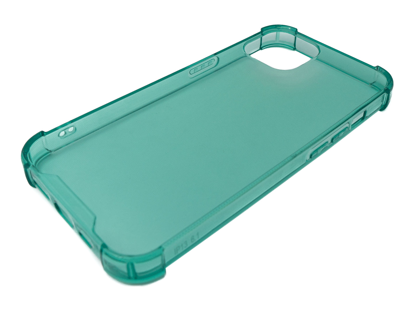 SYSTEM-S Schutzhülle aus Silikon in Grün Transparent Hülle für iPhone 13