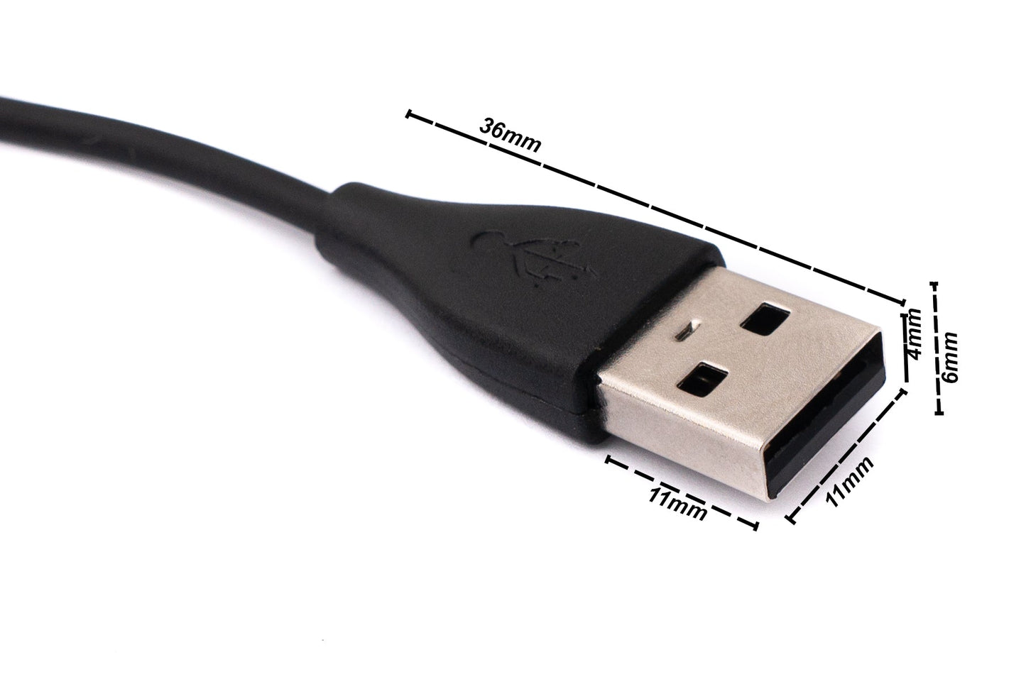 SYSTEM-S USB 2.0 cable 100 cm charging cable for Fitbit charge 5 & Fitbit LUXE Smartwatch