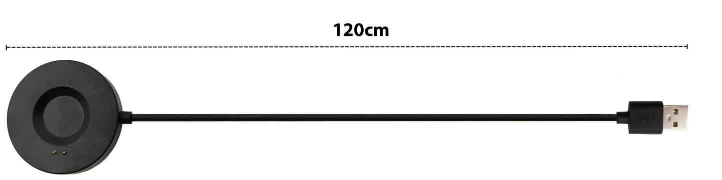 SYSTEM-S USB 2.0 Kabel 100 cm Ladestation für Realme Watch S Pro Smartwatch in Schwarz
