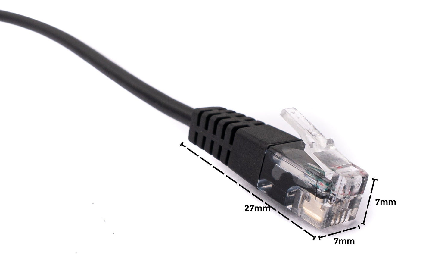 SYSTEM-S Telefon Headset Adapter 20cm RJ9 Stecker zu 2x 3.5 mm Klinke Audio Kabel Schwarz