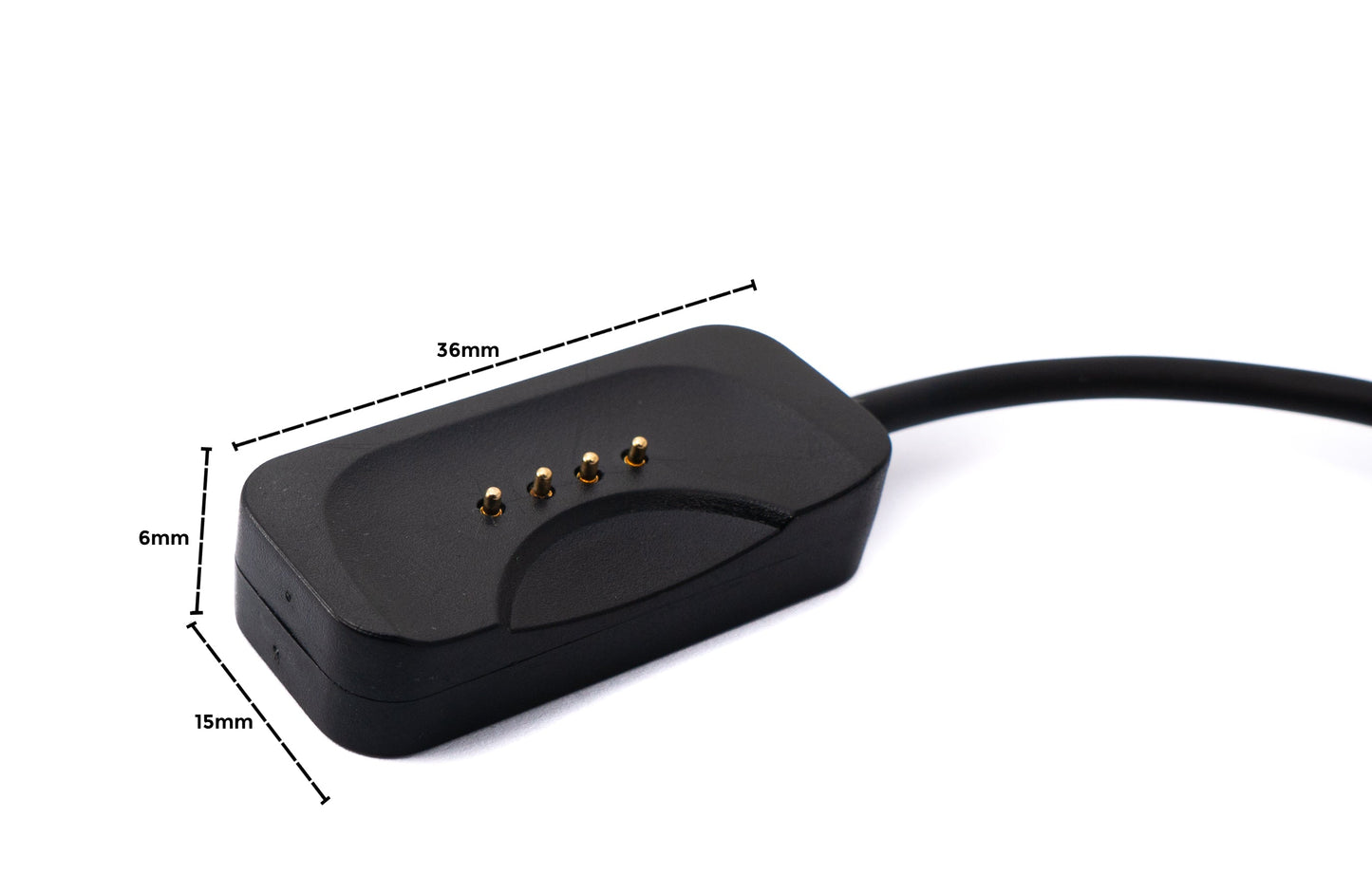 USB 2.0 Kabel 100 cm für Oppo Watch 4 3 2 1 pro SE für OnePlus Watch 2 Smartwatch in Schwarz