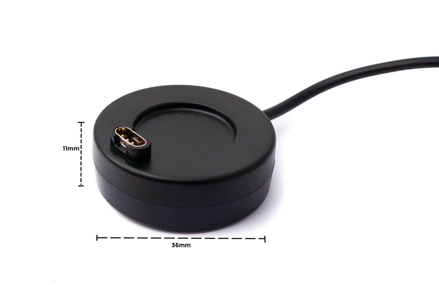 SYSTEM-S USB 2.0 Kabel 100 cm Ladekabel für Garmin Venu 1 2 2S SQ Lily Smartwatch Schwarz