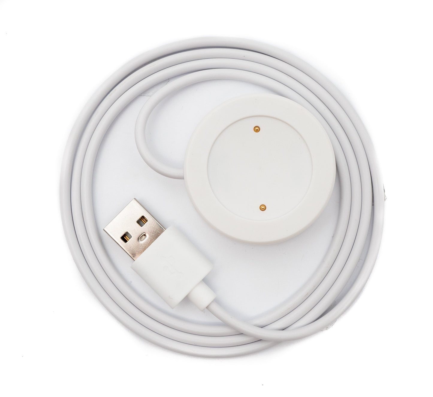 SYSTEM-S USB 2.0 Kabel 100 cm Ladestation für Honor Watch GS3 Smartwatch in Weiß
