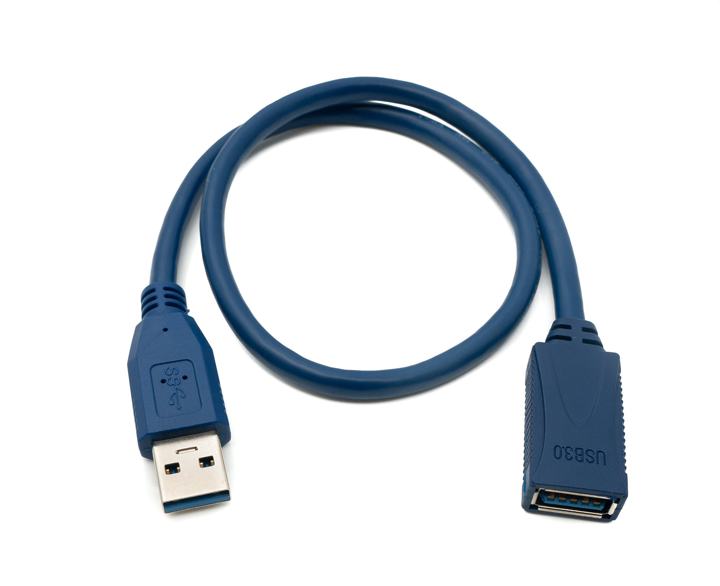 SYSTEM-S USB 3.0 cable 50 cm Type A male to female in blue