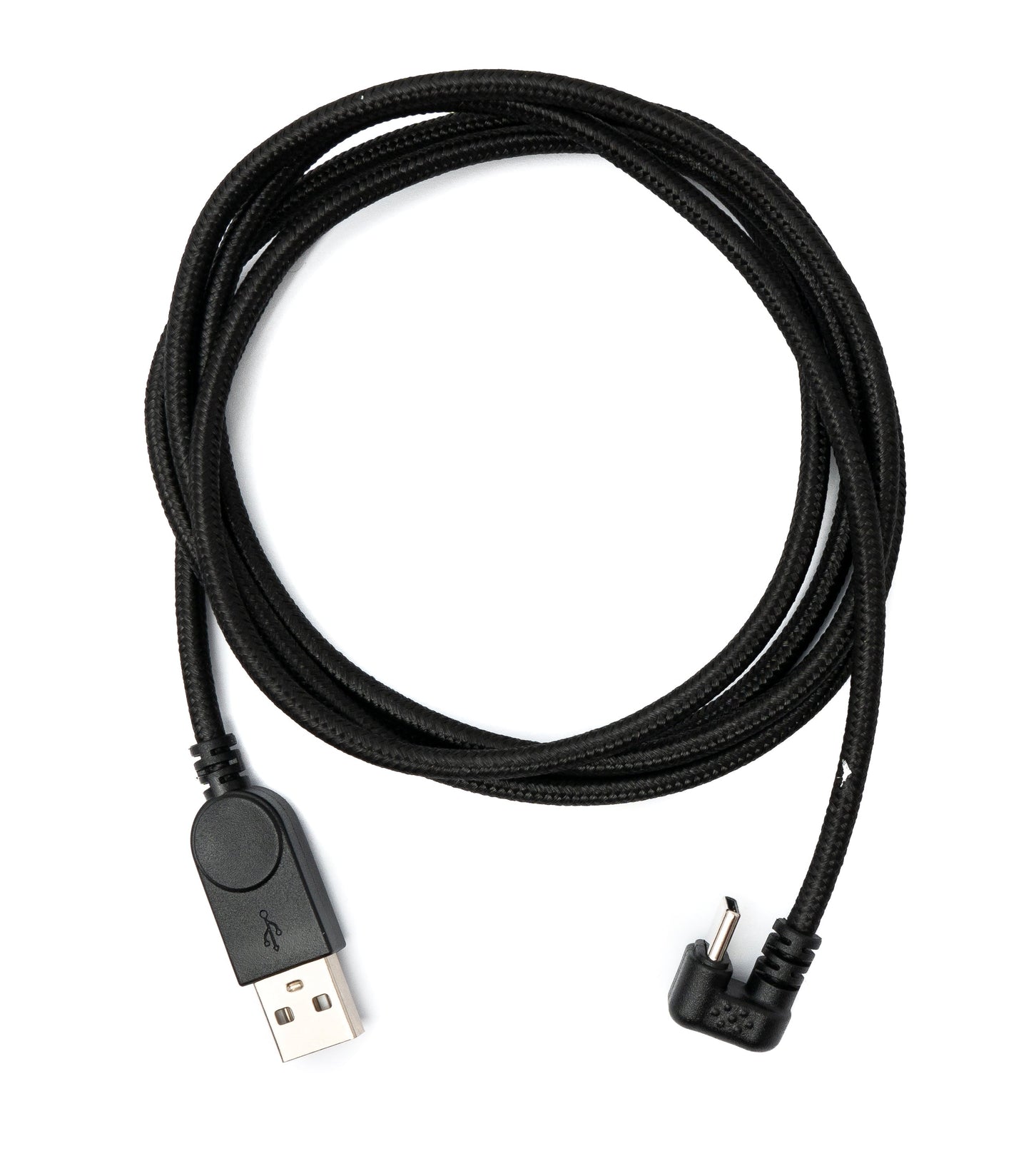 SYSTEM-S USB 3.1 U Turn 180° Kabel 150 cm Typ C Stecker zu 2.0 Typ A Stecker geflochten